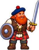 Our Hero with sword and shield